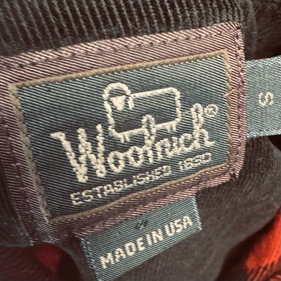 Woolrich Vintage Red Black Buffalo Plaid Long Sleeve Flannel Shirt Women’s Small - Picture 5 of 5